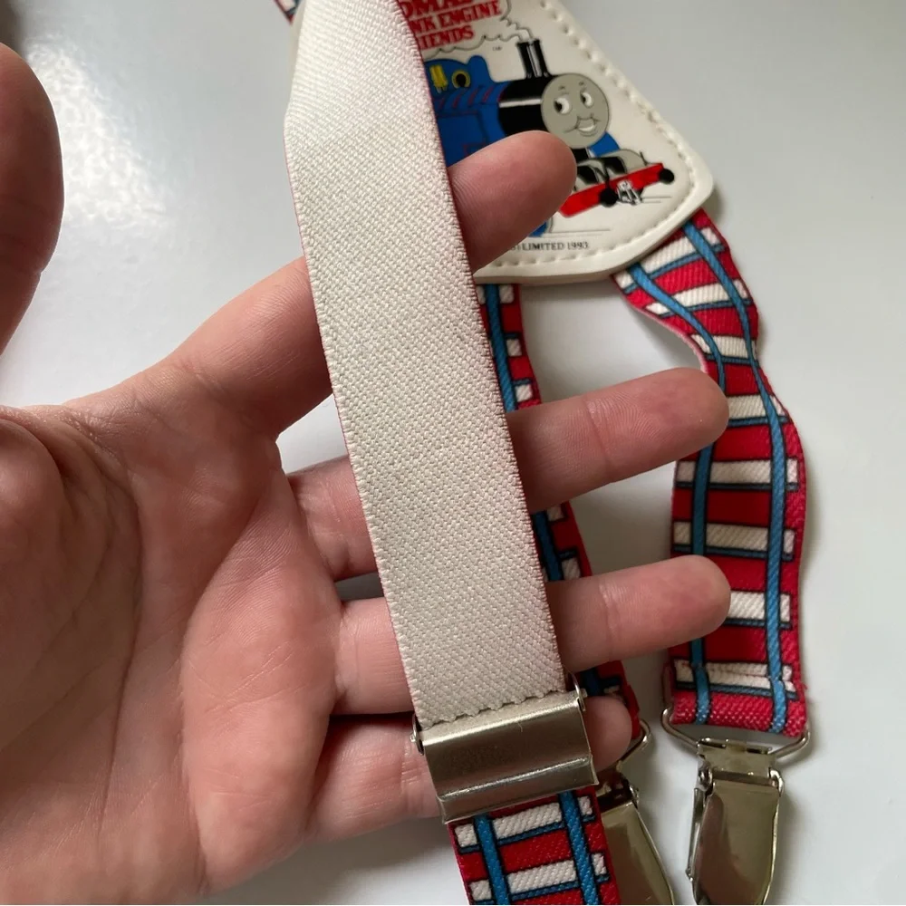 Vintage 1993 Thomas the Train Kids Toddler Suspenders